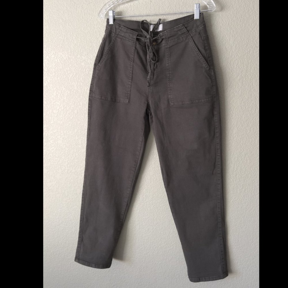 BKE Cropped Dark Green Jeans